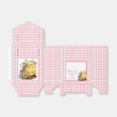 Pink Gingham Schachbrett Birthday Party Geschenkschachtel (Ungefaltet)