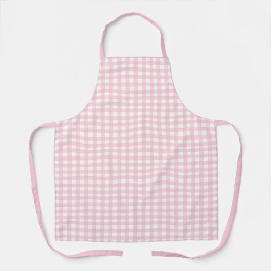 Pink Gingham Schürze (Vorderseite)