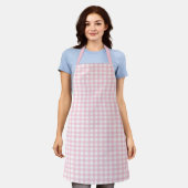 Pink Gingham Schürze (Getragen)
