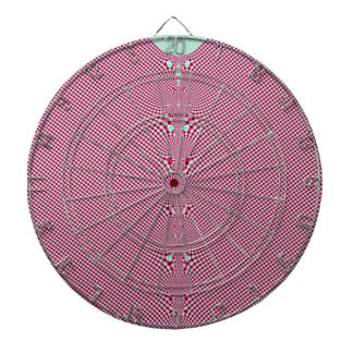 Pink Gingham Shirt Fraktal Dartscheibe