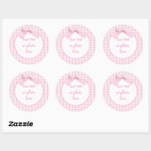 Pink Gingham Sticker (Blatt)
