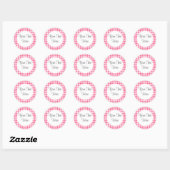 Pink Gingham Sticker (Blatt)