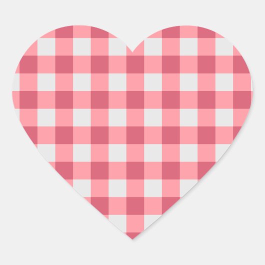 Pink Gingham Sticker - Gemütliche und Niedliche Vi (Vorderseite)