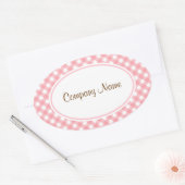 Pink Gingham Stickers (Umschlag)