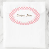 Pink Gingham Stickers (Tasche)