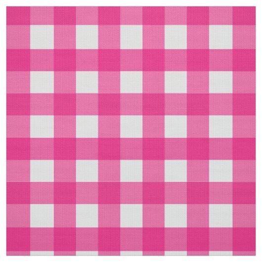 Pink Gingham Stoff (Muster)