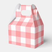 Pink Gingham Strawberry Birthday Geschenkschachtel (Rückseite)