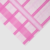 Pink Gingham Stripe Check Pattern Seidenpapier (Ausschnitt)