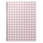 Pink Gingham Stripes Notizblock (Vorderseite)