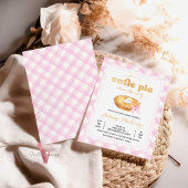 Pink Gingham Süsse Pie Baby Dusche Einladung