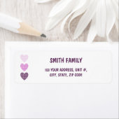 Pink Gingham Sweetheart: Rücksendeadresse-Label (Insitu)