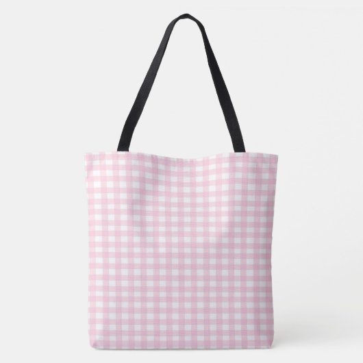 Pink Gingham Tasche (Rückseite)