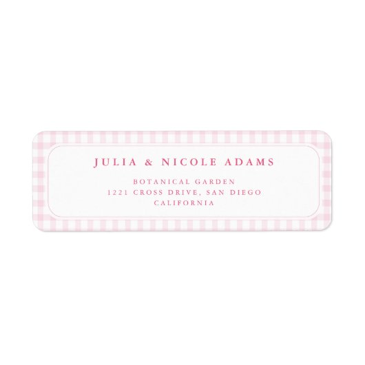 Pink Gingham Teddy Bear Neutral Baby Shower (Vorne)