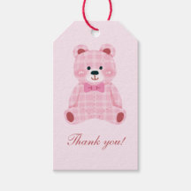 Pink Gingham Teddy