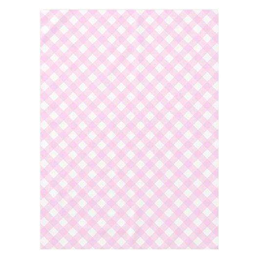 Pink Gingham Tischdecke (Vorderseite)