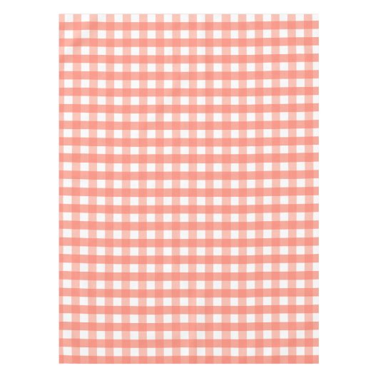 Pink Gingham Tischdecke (Vorderseite)