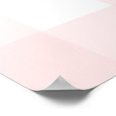 Pink Gingham Welcome Sign Poster (Ecke)
