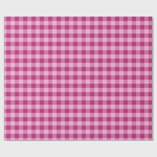 Pink Gingham Wrapping Paper Cute Gift Wrap Geschenkpapier