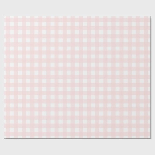 Pink Gingham Wrapping Paper Geschenkpapier (Flach)
