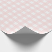 Pink Gingham Wrapping Paper Geschenkpapier (Ecke)