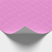 Pink Gingham Wrapping Paper Geschenkpapier (Ecke)