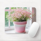 Pink Gipskraut Bouquet Mousepad (Mit Mouse)