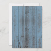 Pink Gipskraut Jar Dusty Blue Rustic Wedding Einladung (Rückseite)