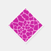 Pink Giraffe Dschungel Glamour Serviette (Ecke)