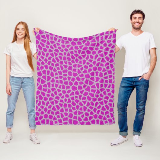 Pink Giraffe Fleece Blanket (Beispiel)