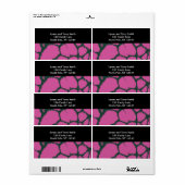 Pink Giraffe Fur Muster (Vorne)