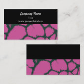 Pink Giraffe Fur Muster Business Card Visitenkarte (Vorne/Hinten)