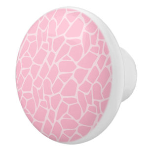 Pink Giraffe Jungle Jill Pattern Zeichn Knobs Keramikknauf