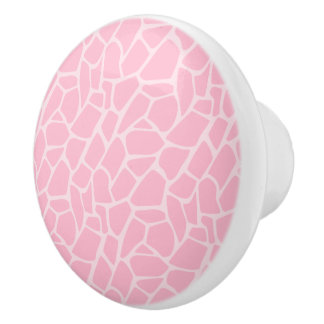 Pink Giraffe Jungle Jill Pattern Zeichn Knobs Keramikknauf