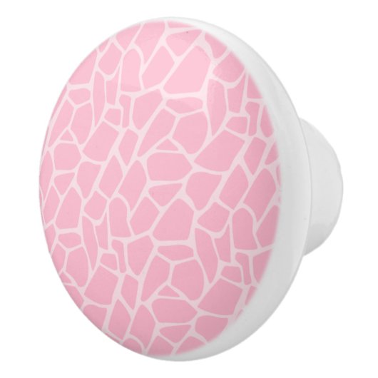 Pink Giraffe Jungle Jill Pattern Zeichn Knobs Keramikknauf (Rechts)