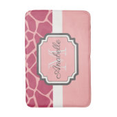 Pink Giraffe Muster Badematte (Vorderseite Vertikal)