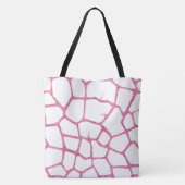 Pink Giraffe Muster Tasche (Rückseite)