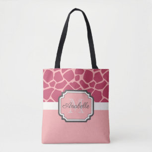 Pink Giraffe Muster Tasche