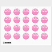Pink Giraffe Print Custom Stickers (Blatt)