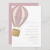 Pink Girl Adventure erwartet Einladung zur Kinderd (Vorne/Hinten)