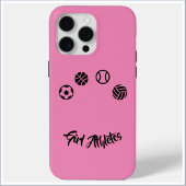 Pink Girl Athletinnen iPhone Case