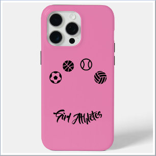 Pink Girl Athletinnen iPhone Case
