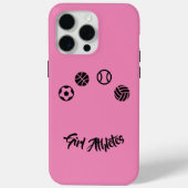 Pink Girl Athletinnen iPhone Case (Rückseite)