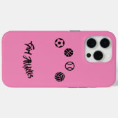 Pink Girl Athletinnen iPhone Case (Rückseite (Horizontal))