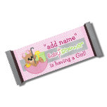 Pink Girl Baby Dusche Candy Bar Wrapper Gefallen Notizblock<br><div class="desc">Pack von Pink Girl Baby Shower Candy Bar Wrapper Gastgeschenk Geschenk. 40 Blätter von Wrappern,  die um die Standardgröße Candy Bars falten. Man braucht nur einen Klebeststift. Individuell für das perfekte Baby Dusche Gastgeschenk.</div>