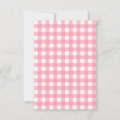 Pink Girl Baby Dusche Danke schön viel Beary (Rückseite)