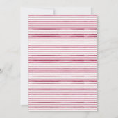 Pink Girl Baby Dusche Platzkarte (Rückseite)