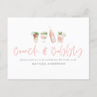 Pink Girl Bachelorette Wochenende Brunch & Bubbly