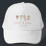 Pink Girl Bachelorette Wochenende Chic Truckerkappe<br><div class="desc">Pink Girly Bachelorette Wochenende pink mädchenhaft Bachelorette stilvolles Design. Schöne,  klassische Illustrationen,  Teil einer Sammlung.</div>