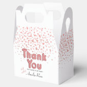 Pink Girl Balloon Text Confetti Vielen Dank Geschenkschachtel (Geöffnet)