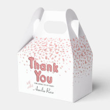 Pink Girl Balloon Text Confetti Vielen Dank